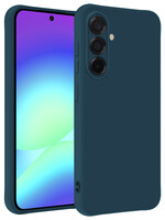 BTH BTH Samsung Galaxy A56 Hoesje Siliconen - Donkerblauw