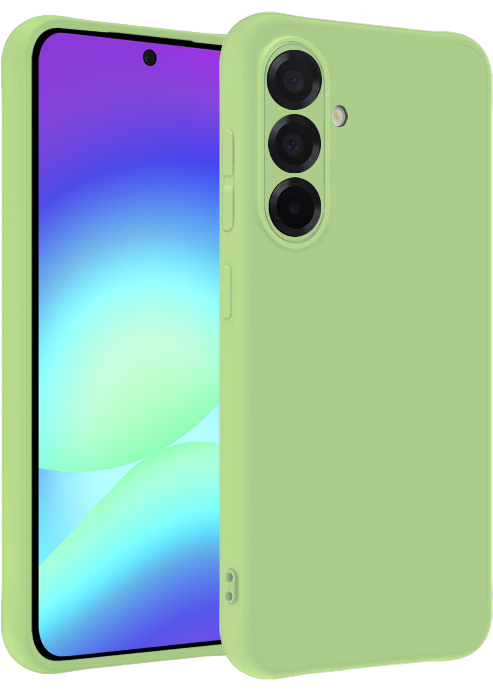 BTH BTH Samsung Galaxy A56 Hoesje Siliconen - Groen