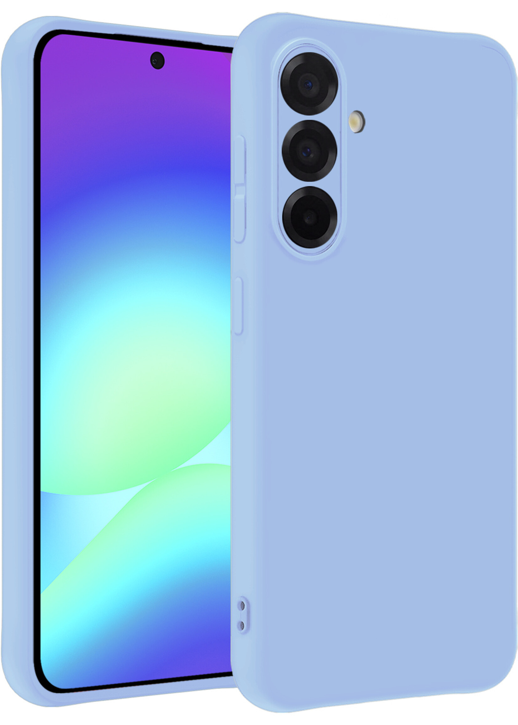 BTH BTH Samsung Galaxy A56 Hoesje Siliconen - Lichtblauw