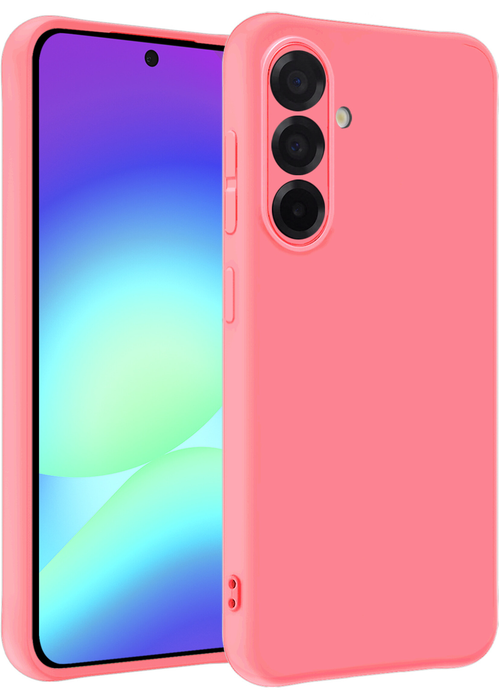 BTH BTH Samsung Galaxy A56 Hoesje Siliconen - Lichtroze