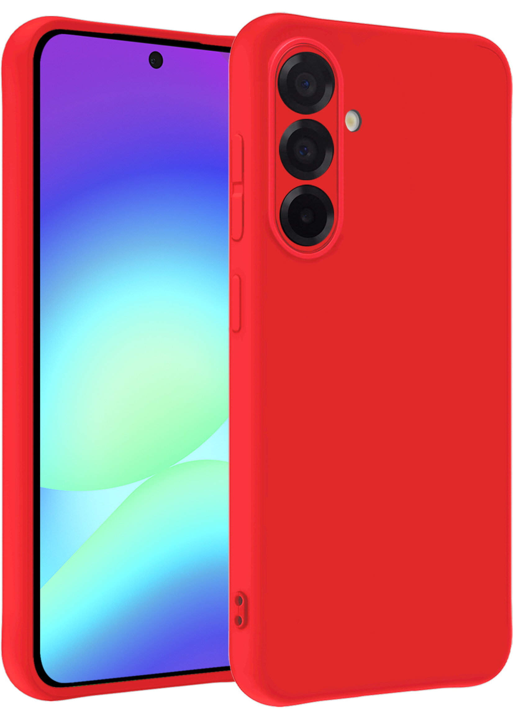 BTH BTH Samsung Galaxy A56 Hoesje Siliconen - Rood