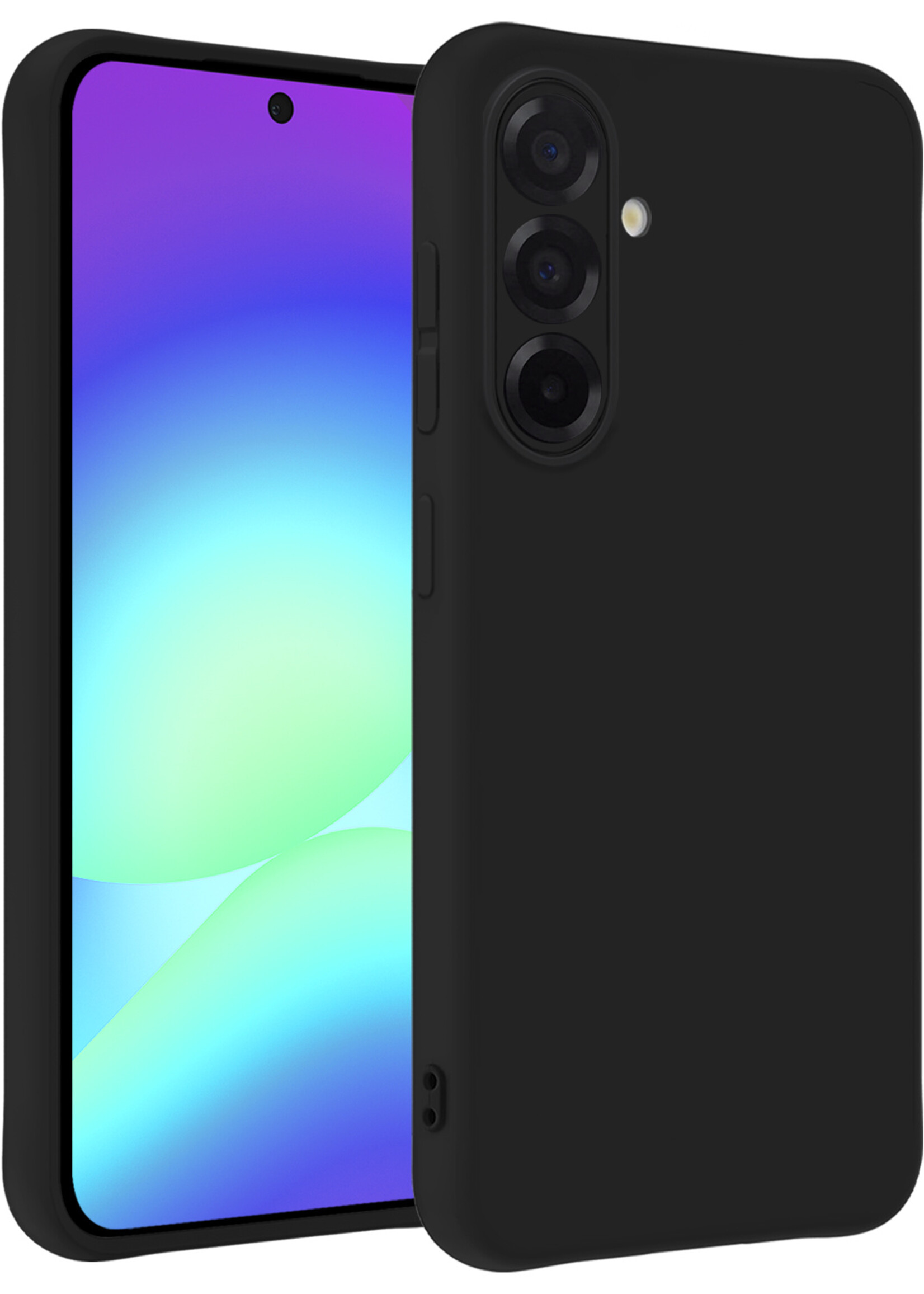 BTH BTH Samsung Galaxy A56 Hoesje Siliconen - Zwart