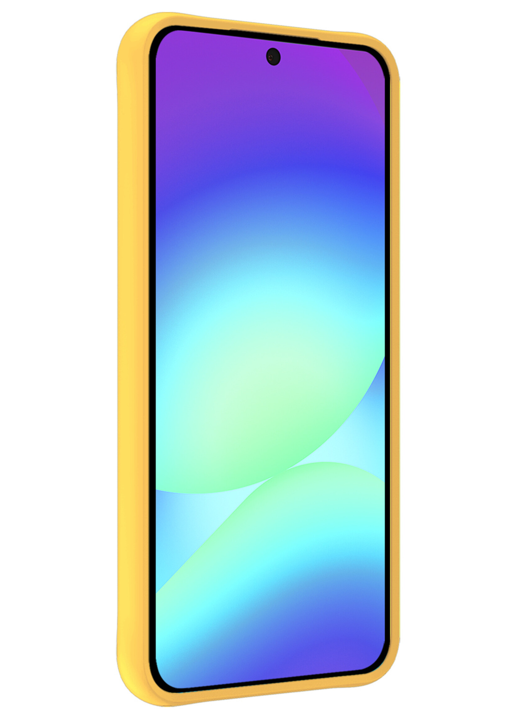 BTH BTH Samsung Galaxy A56 Hoesje Siliconen - Geel - 2 PACK