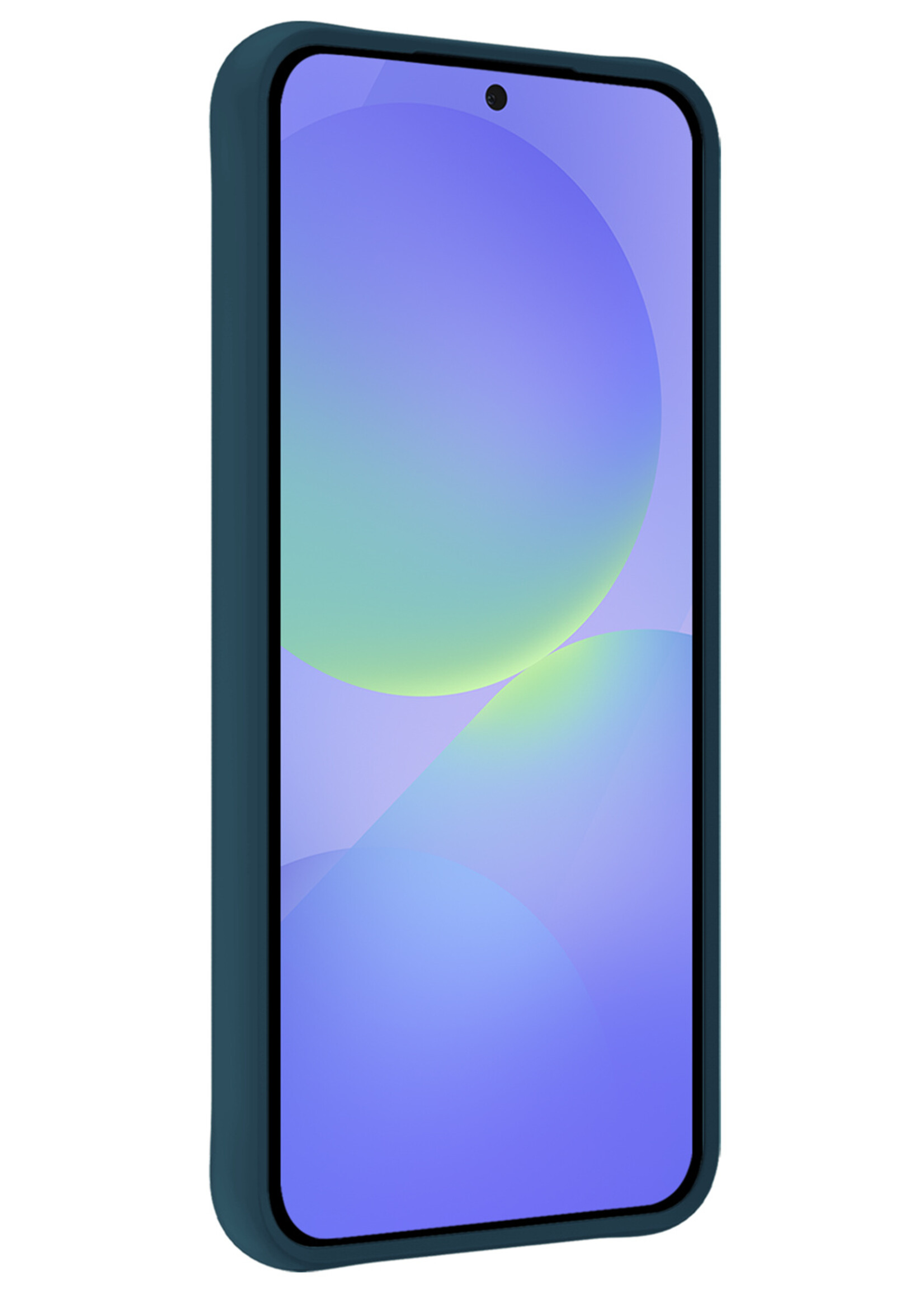 BTH BTH Samsung Galaxy A36 Hoesje Siliconen - Donkerblauw