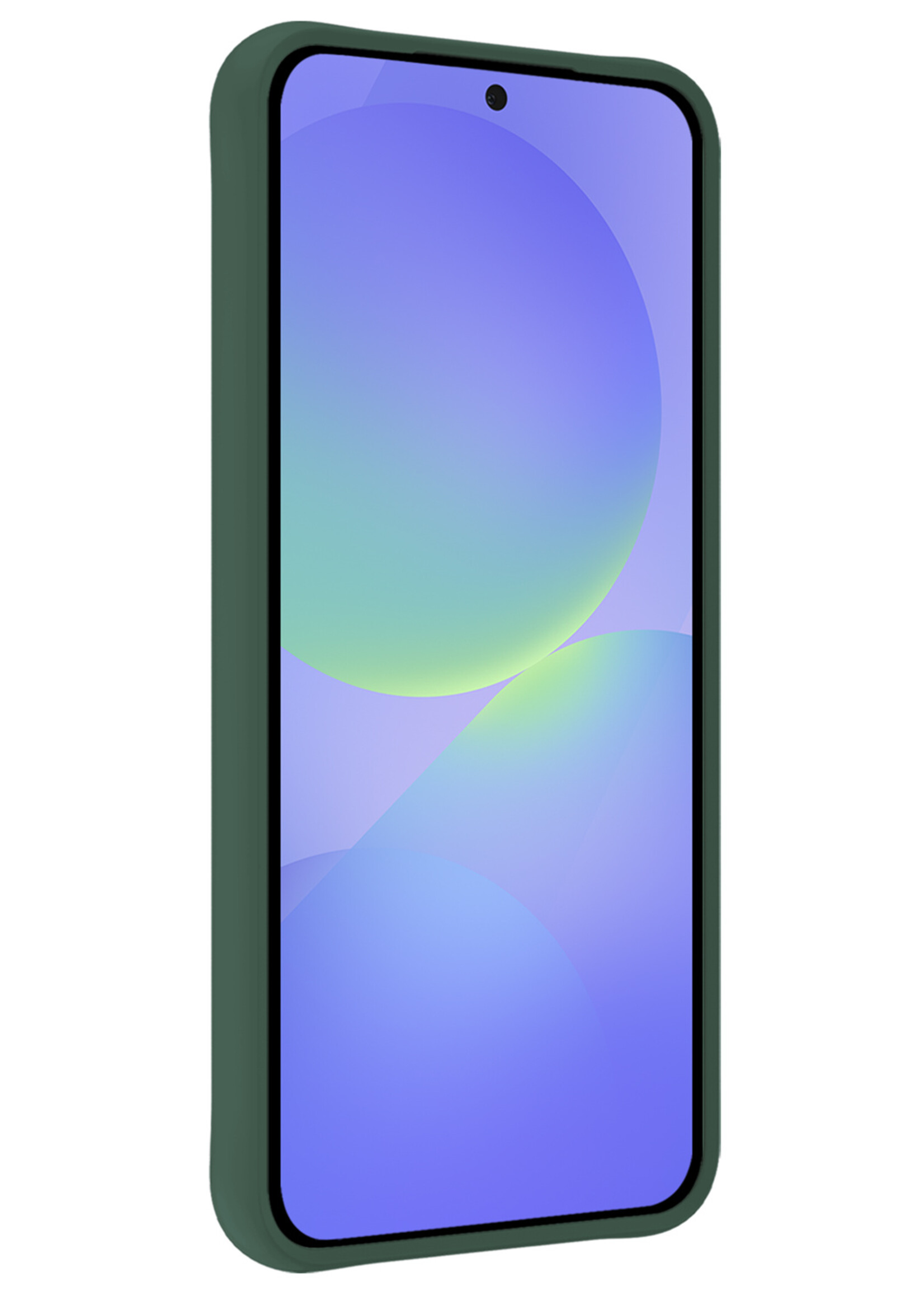 BTH BTH Samsung Galaxy A36 Hoesje Siliconen - Donkergroen