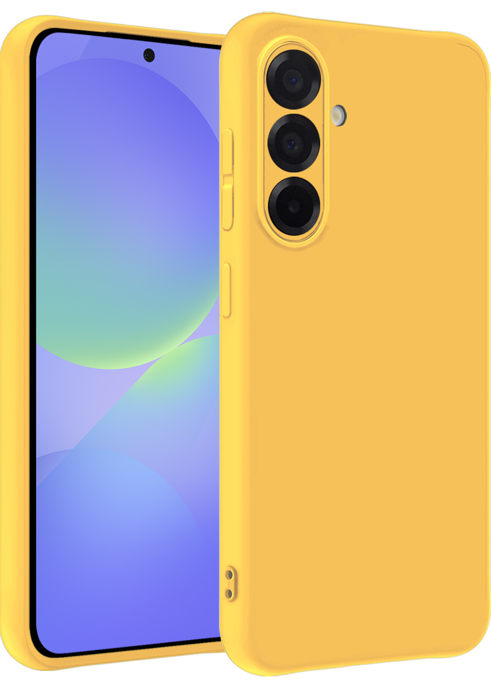 BTH BTH Samsung Galaxy A36 Hoesje Siliconen - Geel