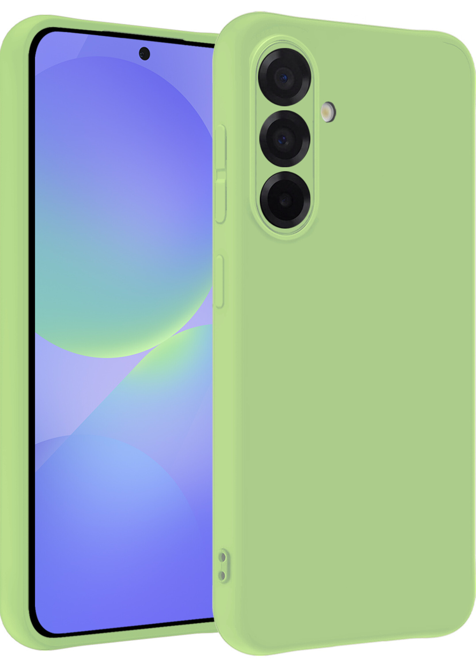 BTH BTH Samsung Galaxy A36 Hoesje Siliconen - Groen