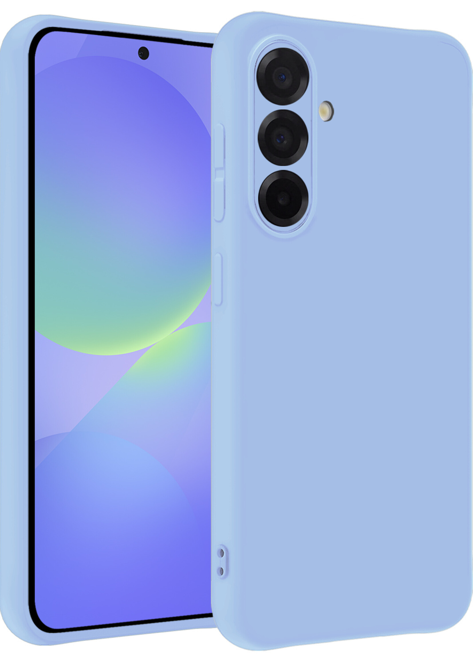 BTH BTH Samsung Galaxy A36 Hoesje Siliconen - Lichtblauw