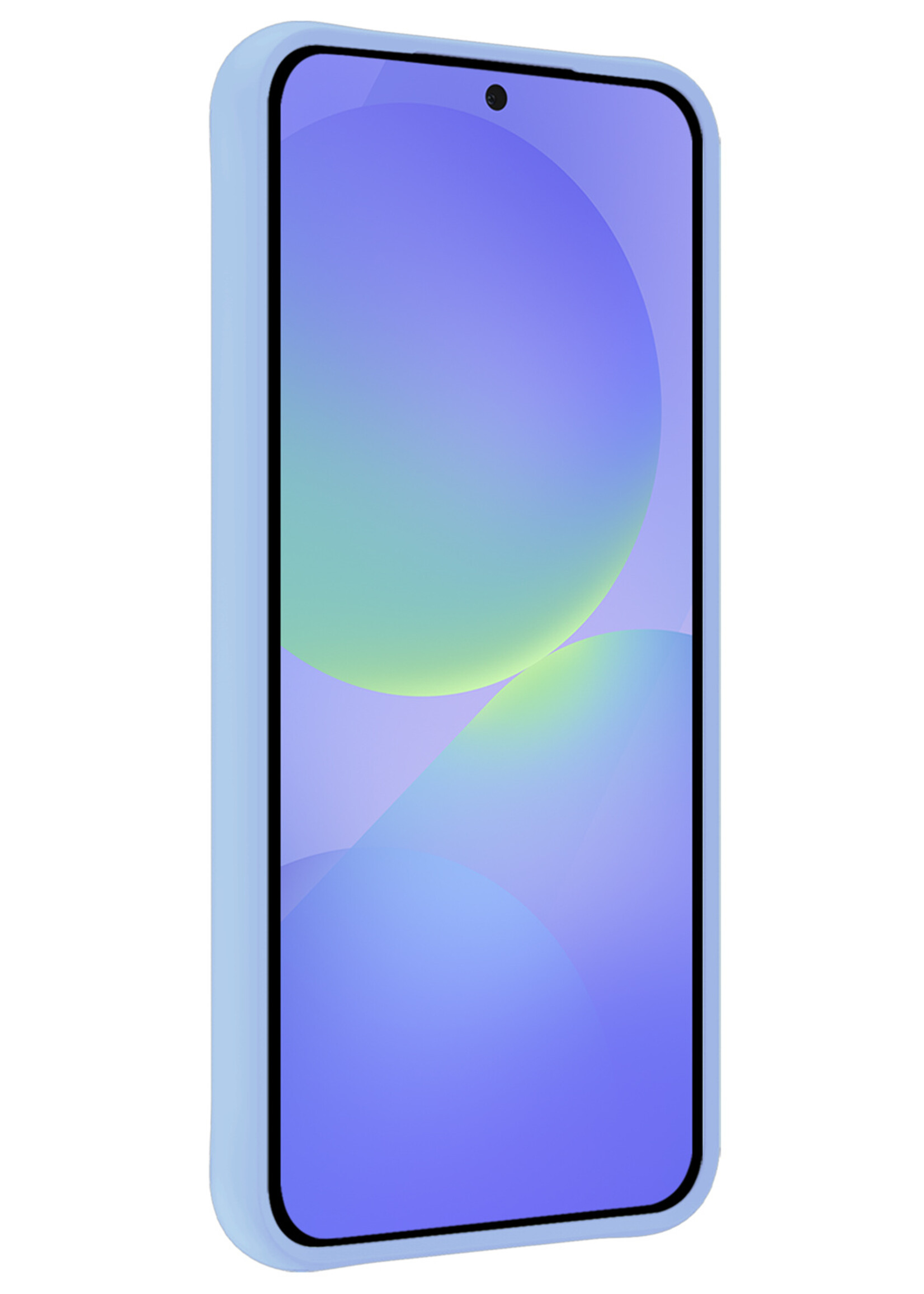 BTH BTH Samsung Galaxy A36 Hoesje Siliconen - Lichtblauw