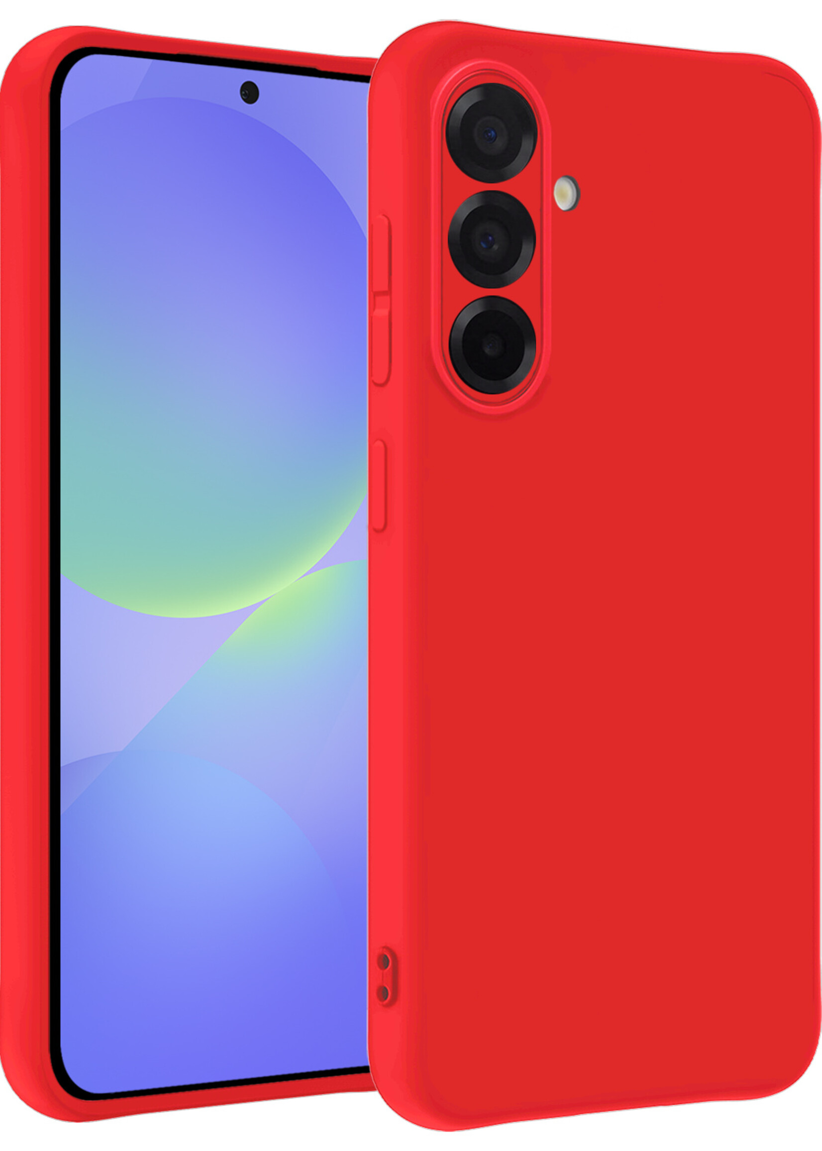 BTH BTH Samsung Galaxy A36 Hoesje Siliconen - Rood