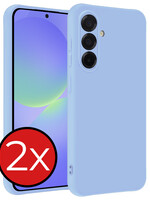 BTH BTH Samsung Galaxy A36 Hoesje Siliconen - Lichtblauw - 2 PACK