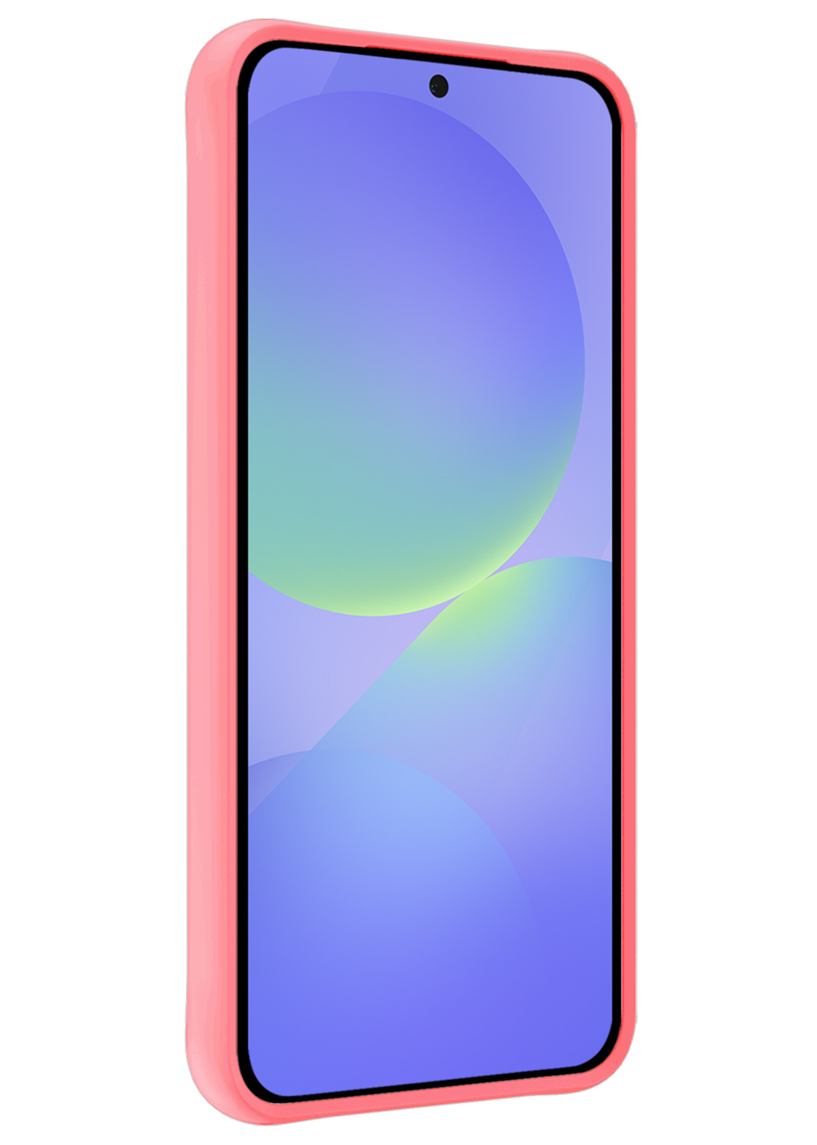 BTH BTH Samsung Galaxy A36 Hoesje Siliconen - Lichtroze - 2 PACK