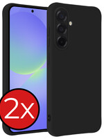BTH BTH Samsung Galaxy A36 Hoesje Siliconen - Zwart - 2 PACK