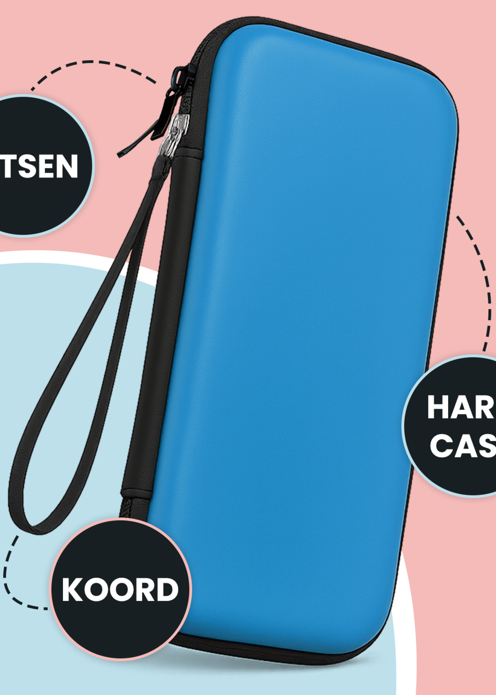 BTH BTH Nintendo Switch 2 Hoesje Met Screenprotector - Blauw