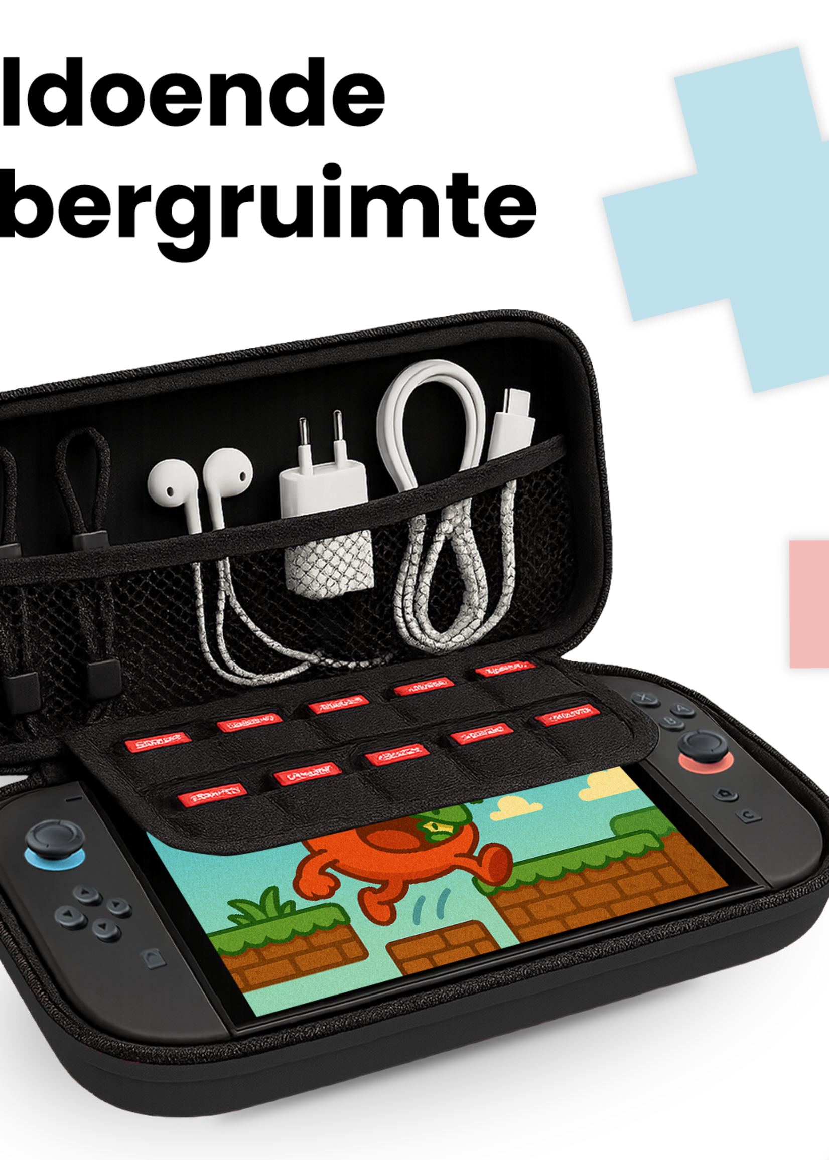 BTH BTH Nintendo Switch 2 Hoesje Met Screenprotector - Zwart