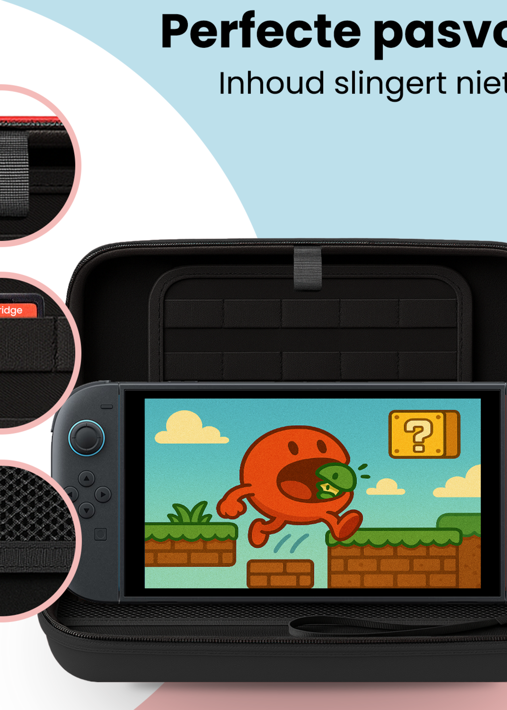BTH BTH Nintendo Switch 2 Hoesje Met Screenprotector - Zwart