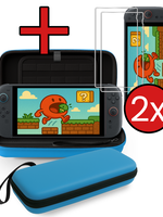 BTH BTH Nintendo Switch 2 Hoesje Met 2x Screenprotector - Blauw