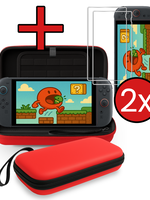 BTH BTH Nintendo Switch 2 Hoesje Met 2x Screenprotector - Rood
