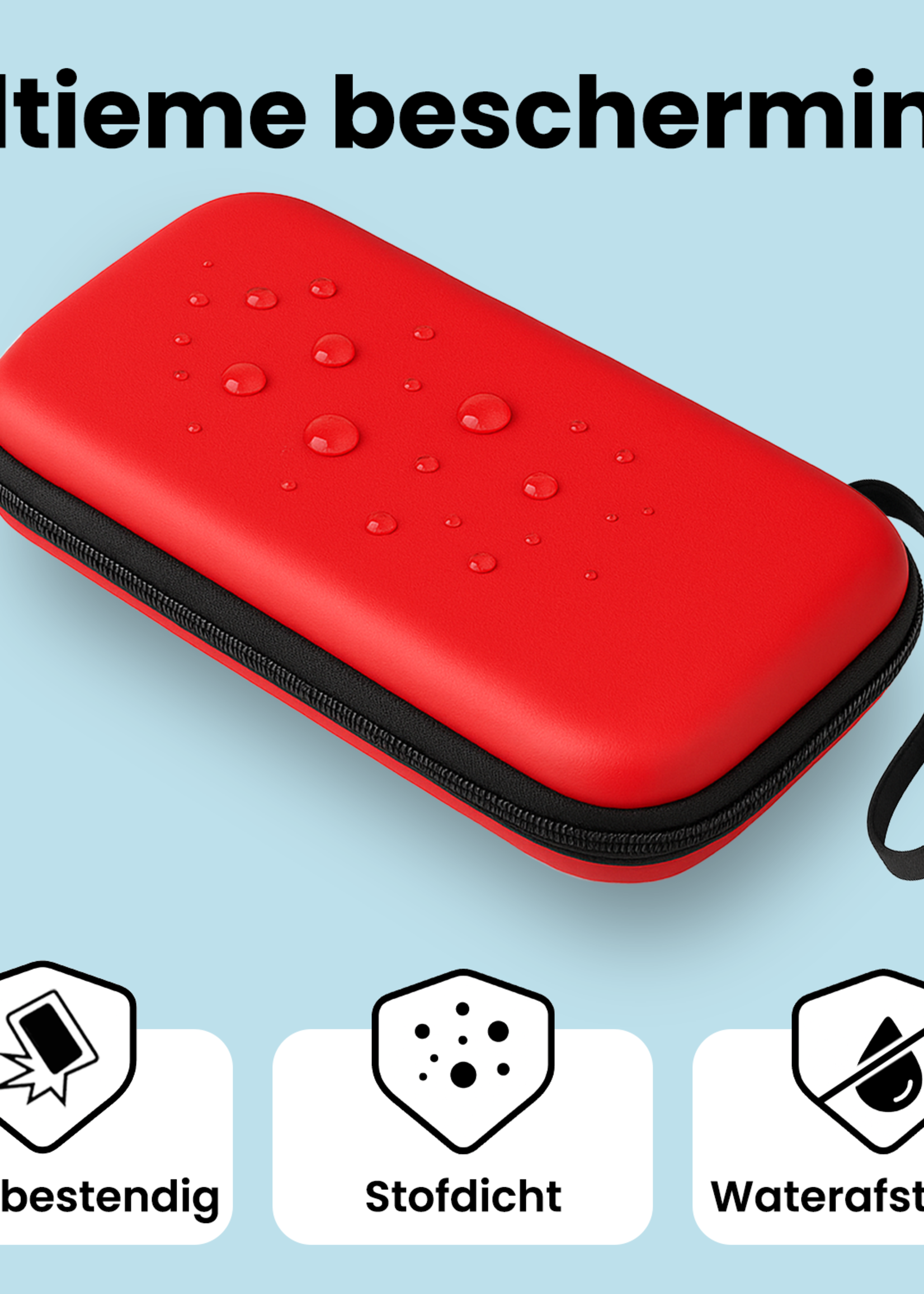 BTH BTH Nintendo Switch 2 Hoesje Met Screenprotector - Rood