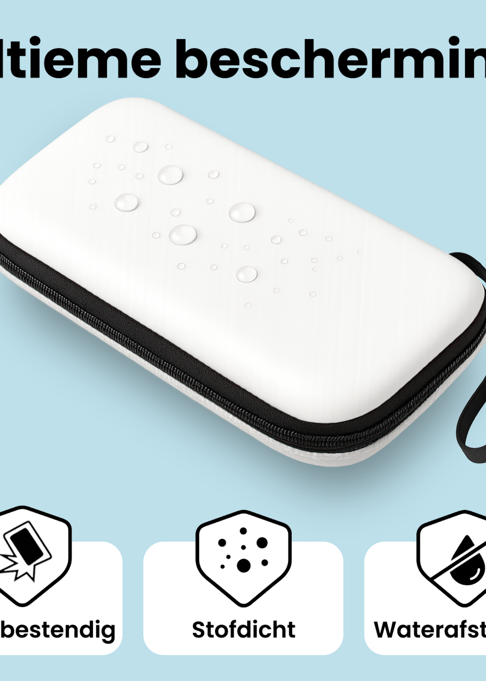 BTH BTH Nintendo Switch 2 Hoesje Met Screenprotector - Wit