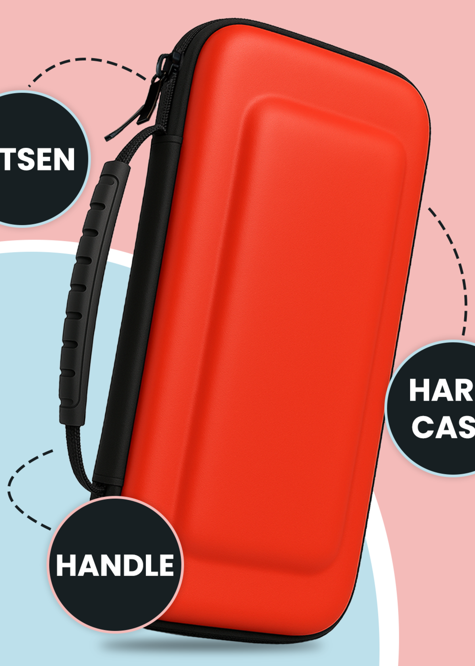 BTH BTH Hoesje voor Nintendo Switch 2 - Rood