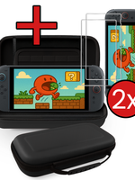 BTH BTH Nintendo Switch 2 Hoesje Handvat Met 2x Screenprotector - Zwart