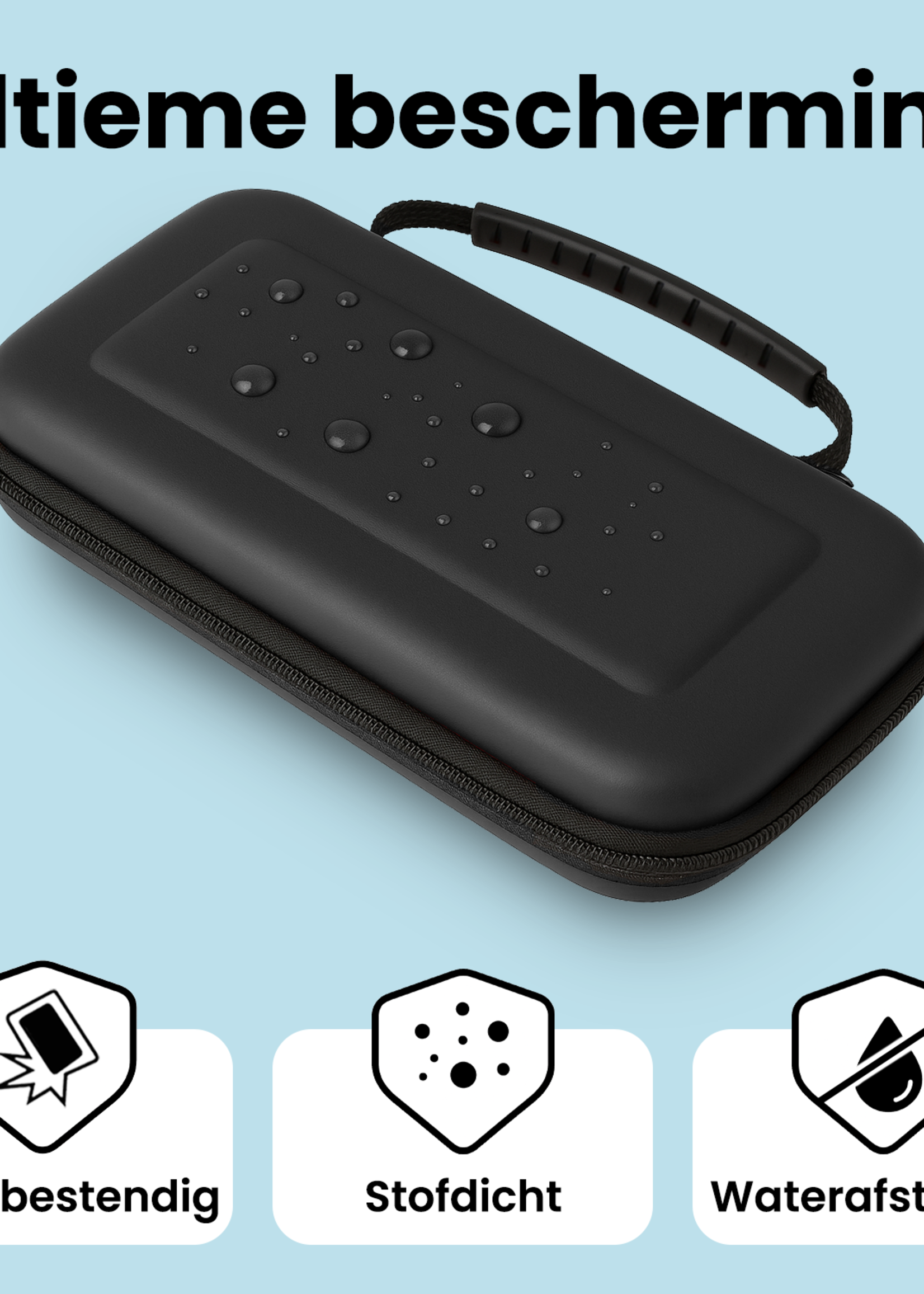 BTH BTH Nintendo Switch 2 Hoesje Handvat Met Screenprotector - Zwart