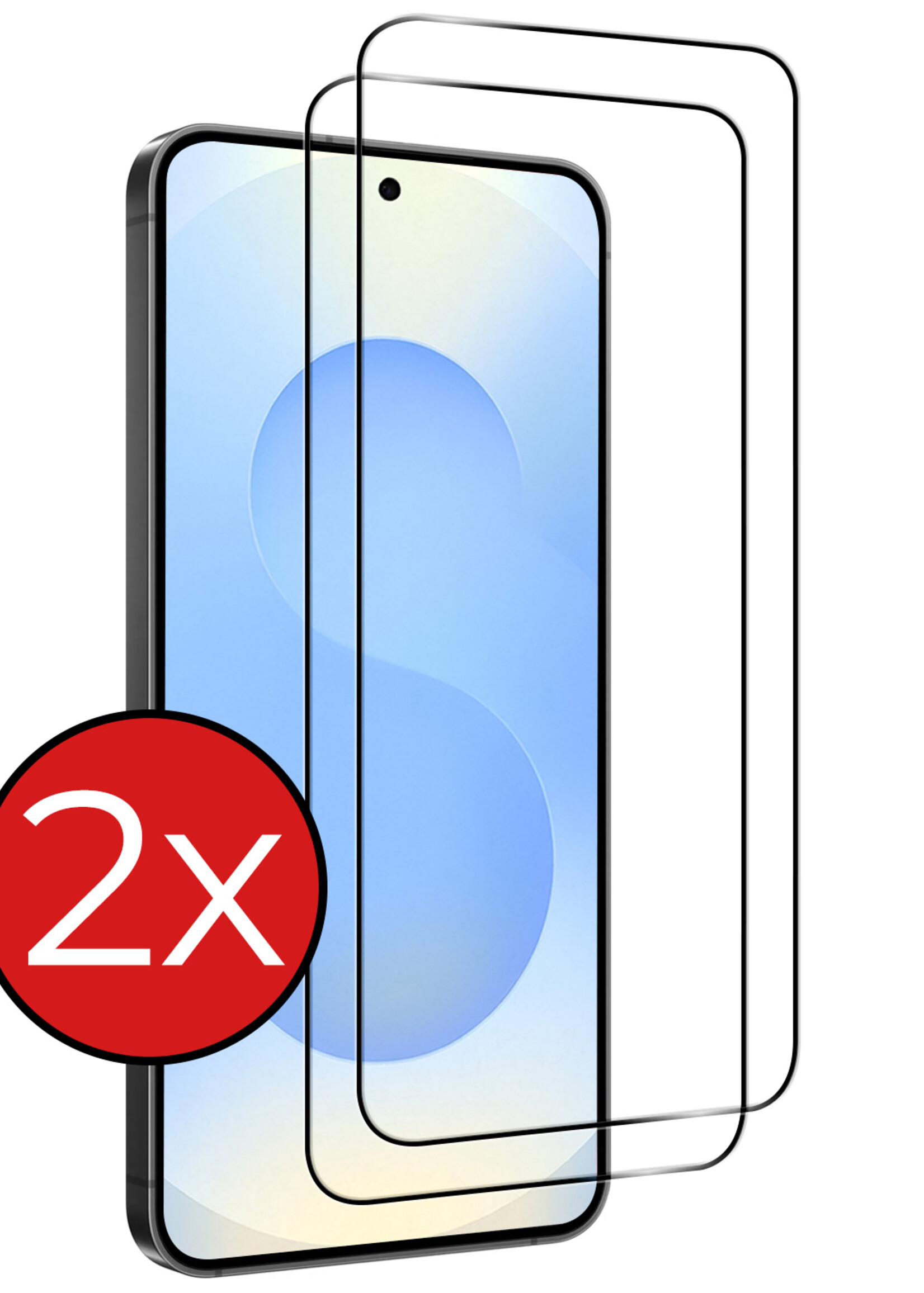 BTH BTH Samsung Galaxy S25 Edge Screenprotector Glas Full Cover - 2 PACK