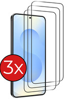 BTH BTH Samsung Galaxy S25 Edge Screenprotector Glas Full Cover - 3 PACK