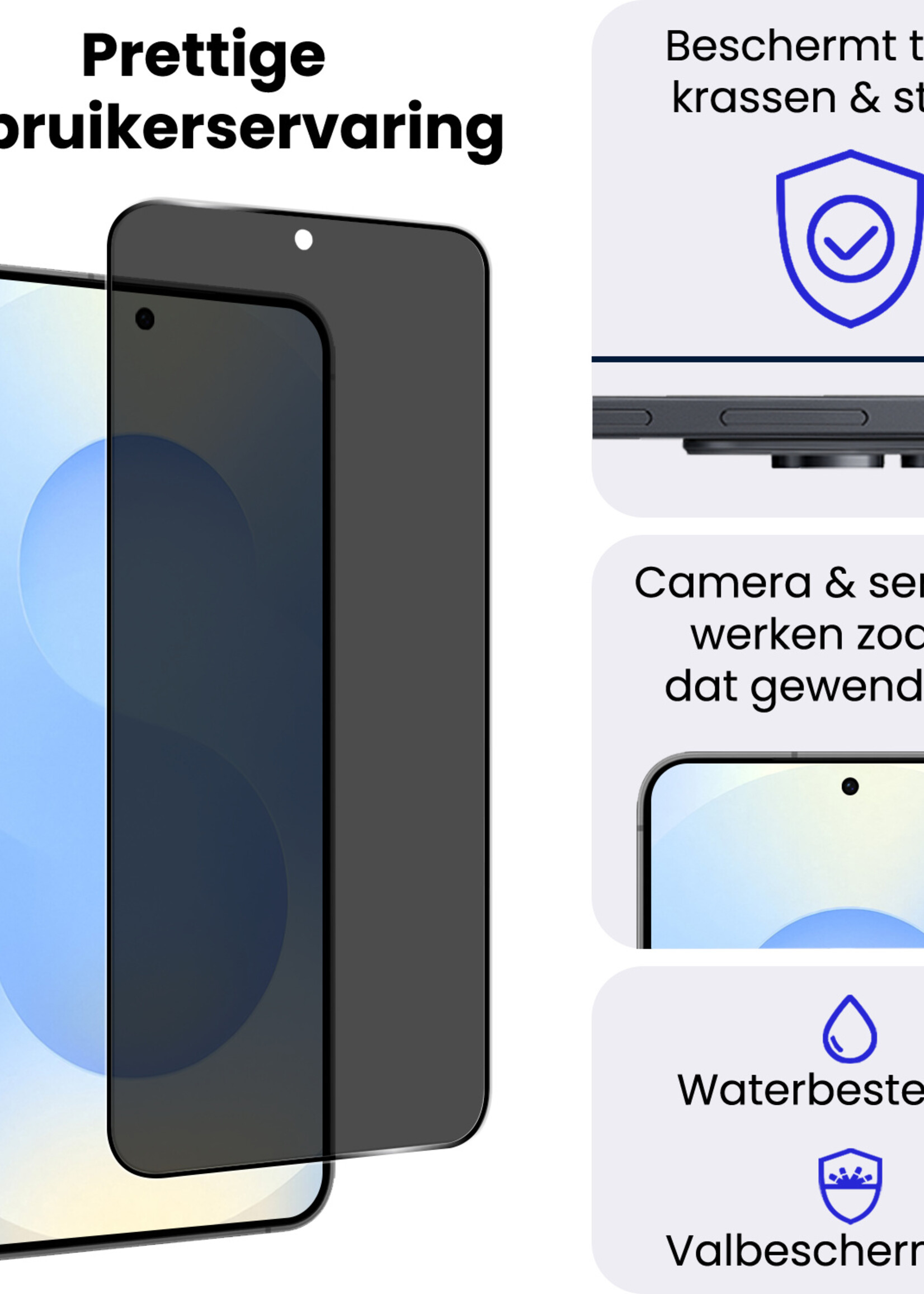 BTH BTH Samsung Galaxy S25 Edge Screenprotector Glas Privacy