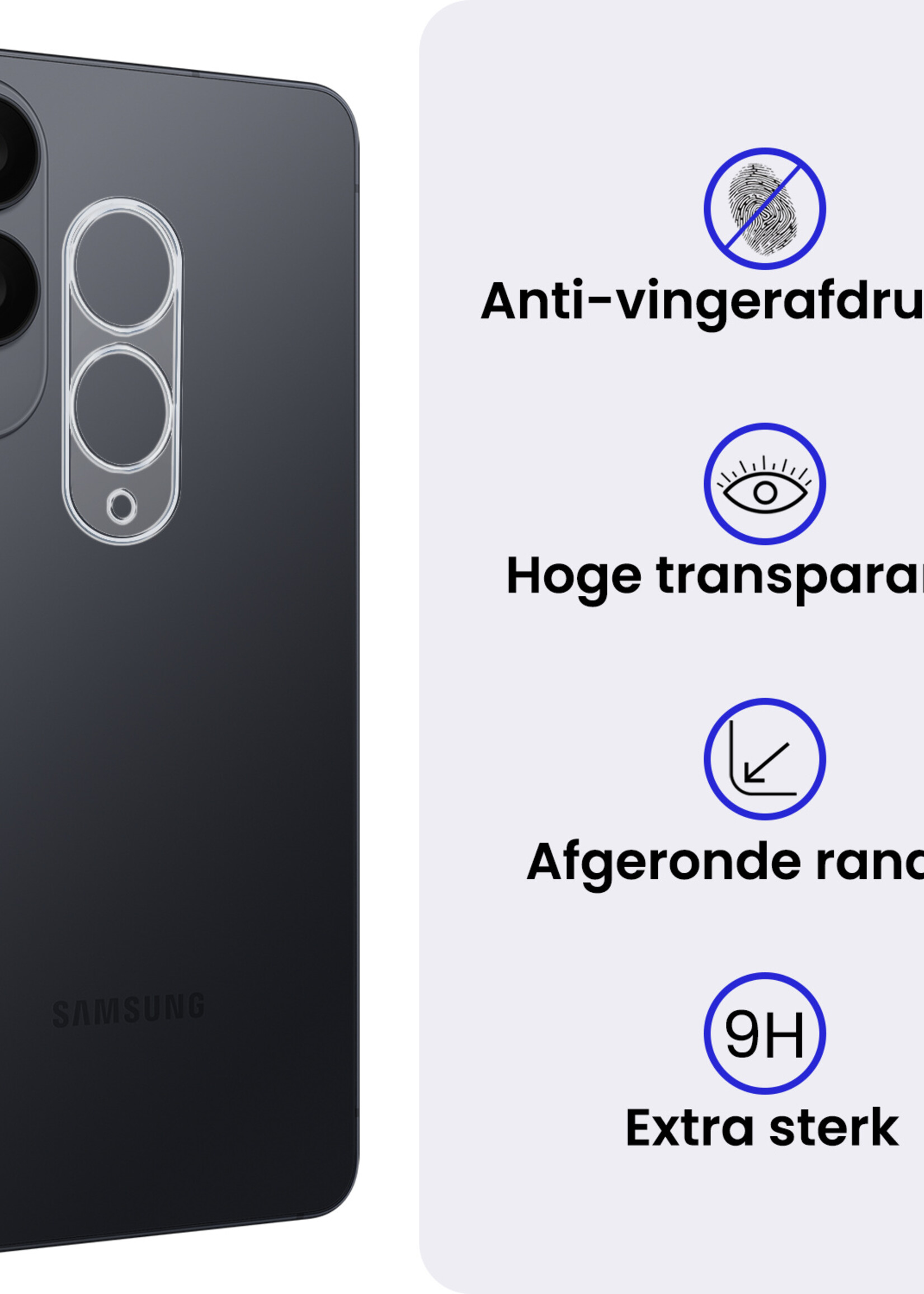 BTH BTH Samsung Galaxy S25 Edge Camera Screenprotector - 3 PACK