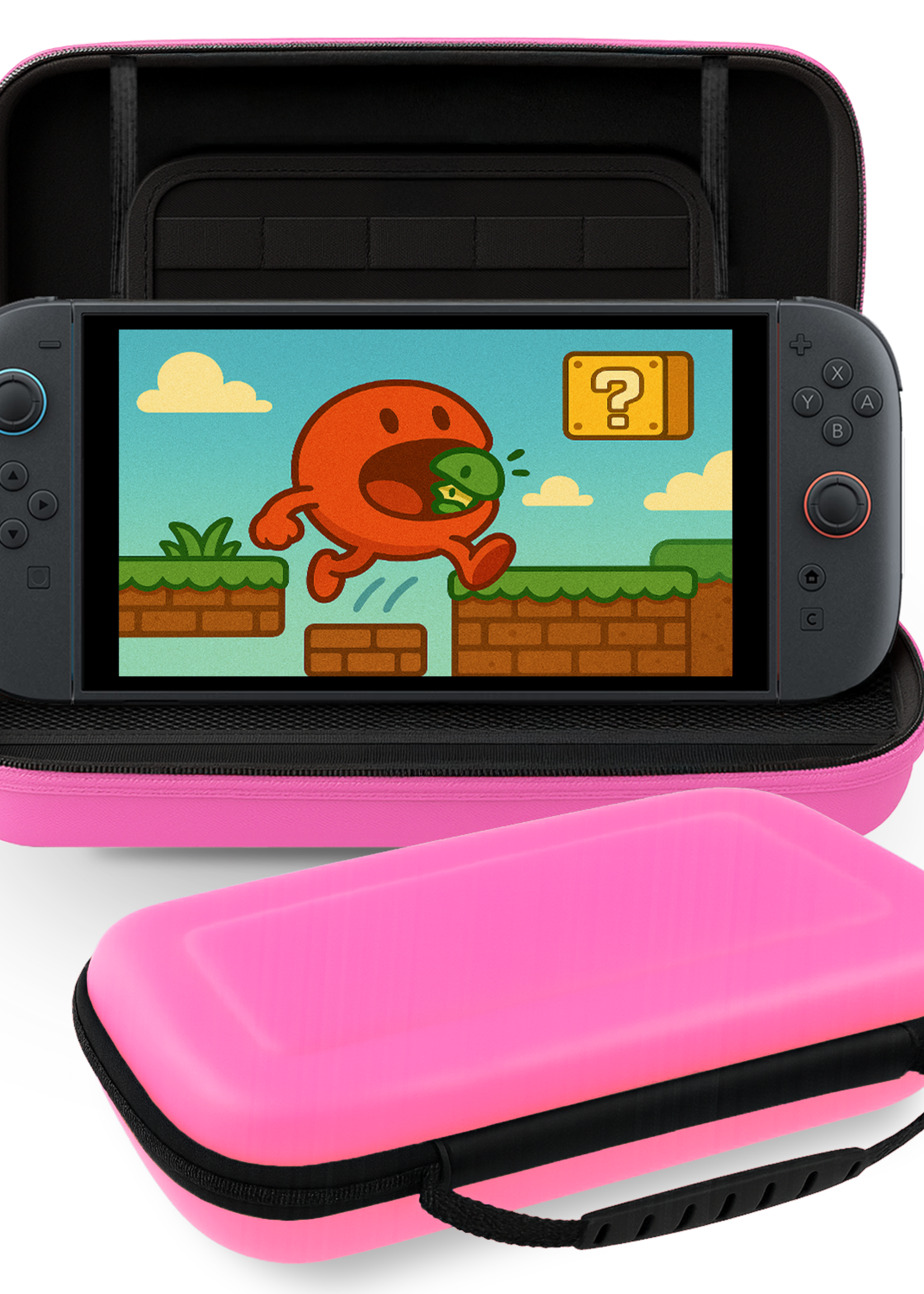 BTH BTH Nintendo Switch 2 Hoesje Handvat - Roze