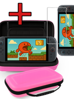 BTH BTH Nintendo Switch 2 Hoesje Handvat Met Screenprotector - Roze