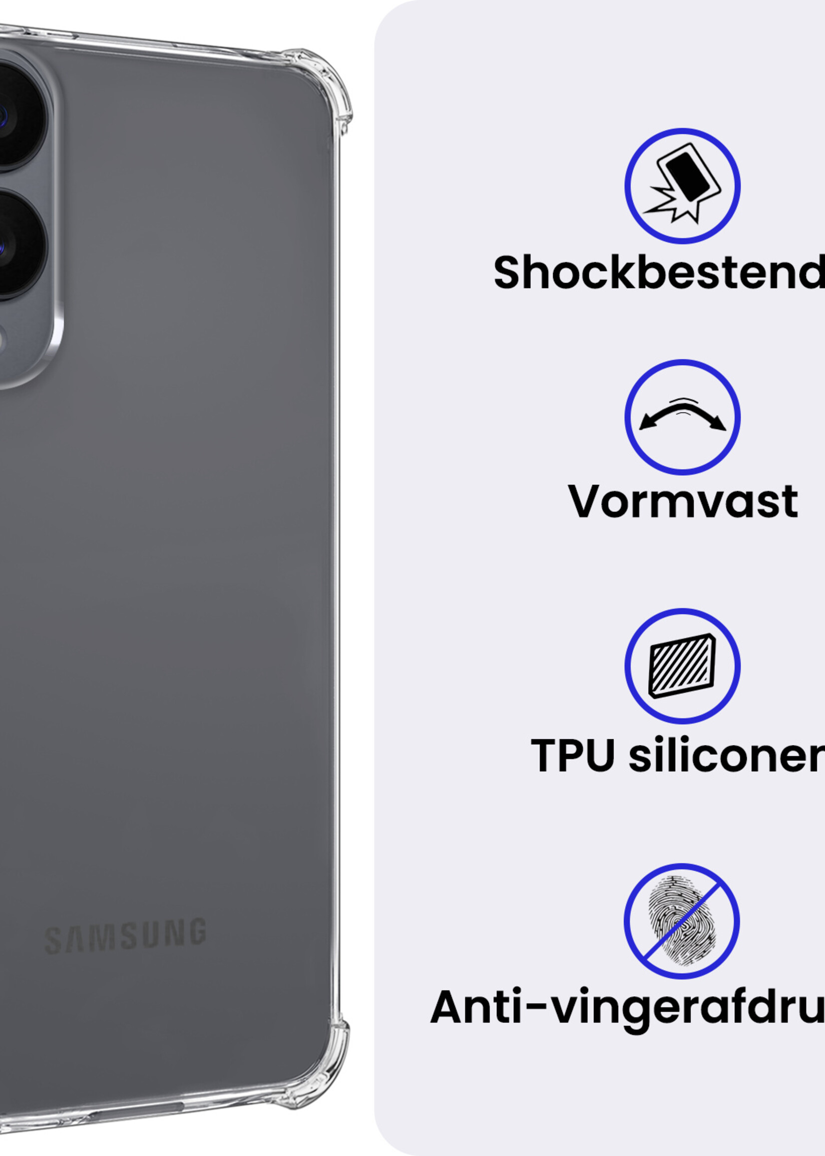 BTH BTH Samsung Galaxy S25 Edge Hoesje Shockproof Met Screenprotector