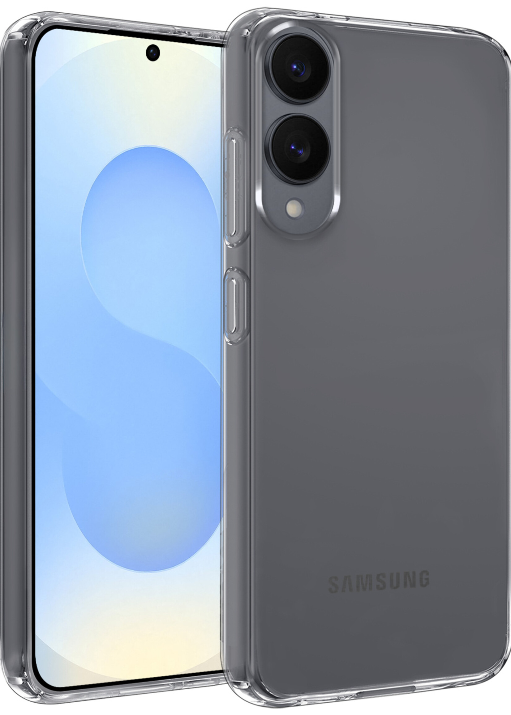 BTH BTH Samsung Galaxy S25 Edge Hoesje Siliconen - Transparant
