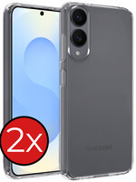 BTH BTH Samsung Galaxy S25 Edge Hoesje Siliconen - Transparant - 2 PACK