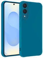 BTH BTH Samsung Galaxy S25 Edge Hoesje Siliconen - Donkerblauw