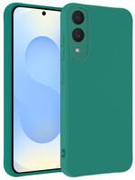 BTH BTH Samsung Galaxy S25 Edge Hoesje Siliconen - Donkergroen