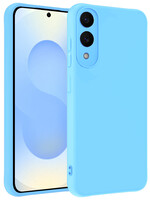 BTH BTH Samsung Galaxy S25 Edge Hoesje Siliconen - Lichtblauw