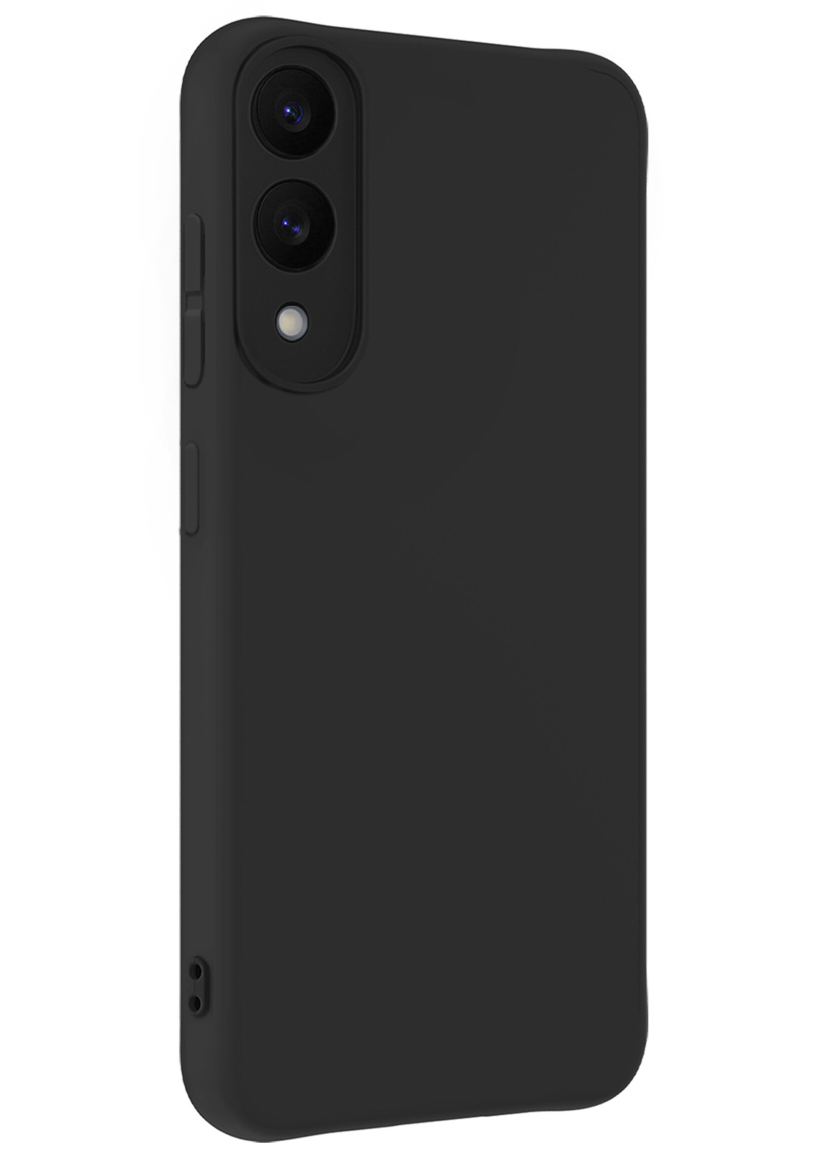 BTH BTH Samsung Galaxy S25 Edge Hoesje Siliconen - Zwart