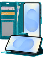 BTH BTH Samsung Galaxy S25 Edge Hoesje Bookcase - Turquoise