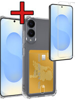 BTH BTH Samsung Galaxy S25 Edge Hoesje Pashouder Met Screenprotector