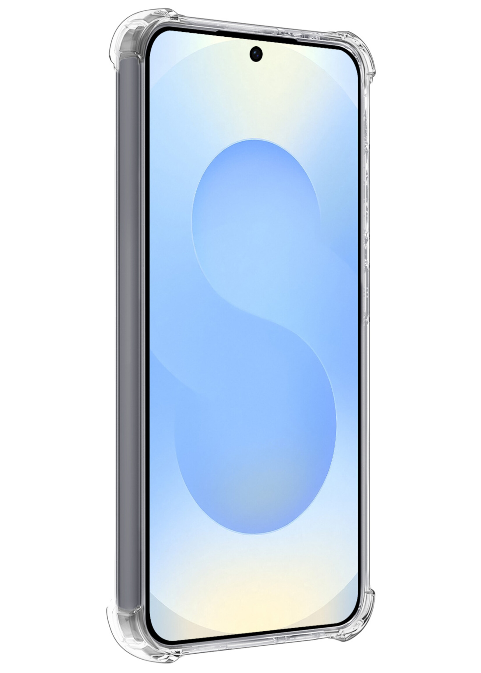 BTH BTH Samsung Galaxy S25 Edge Hoesje Pashouder Met 2x Screenprotector