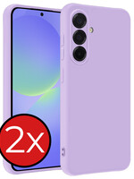 BTH BTH Samsung Galaxy A36 Hoesje Siliconen - Lila - 2 PACK