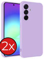 BTH BTH Samsung Galaxy A56 Hoesje Siliconen - Lila - 2 PACK