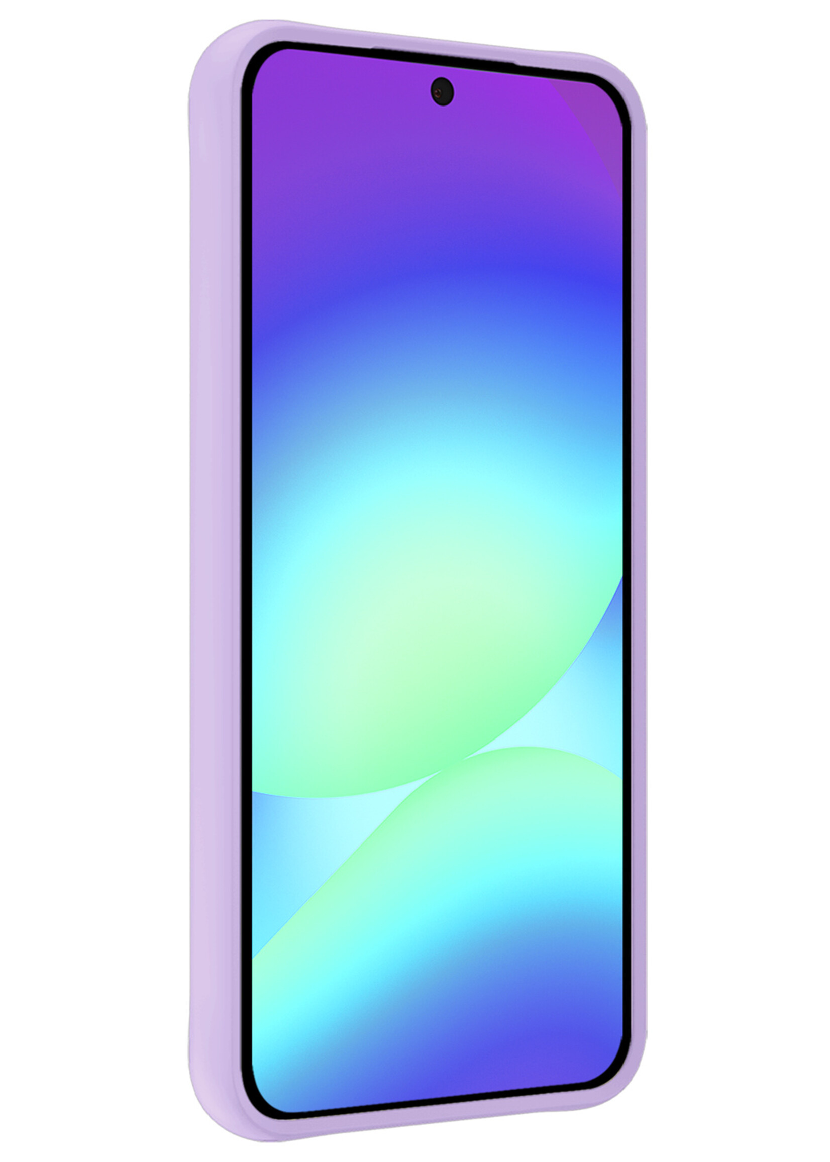 BTH BTH Samsung Galaxy A56 Hoesje Siliconen - Lila - 2 PACK