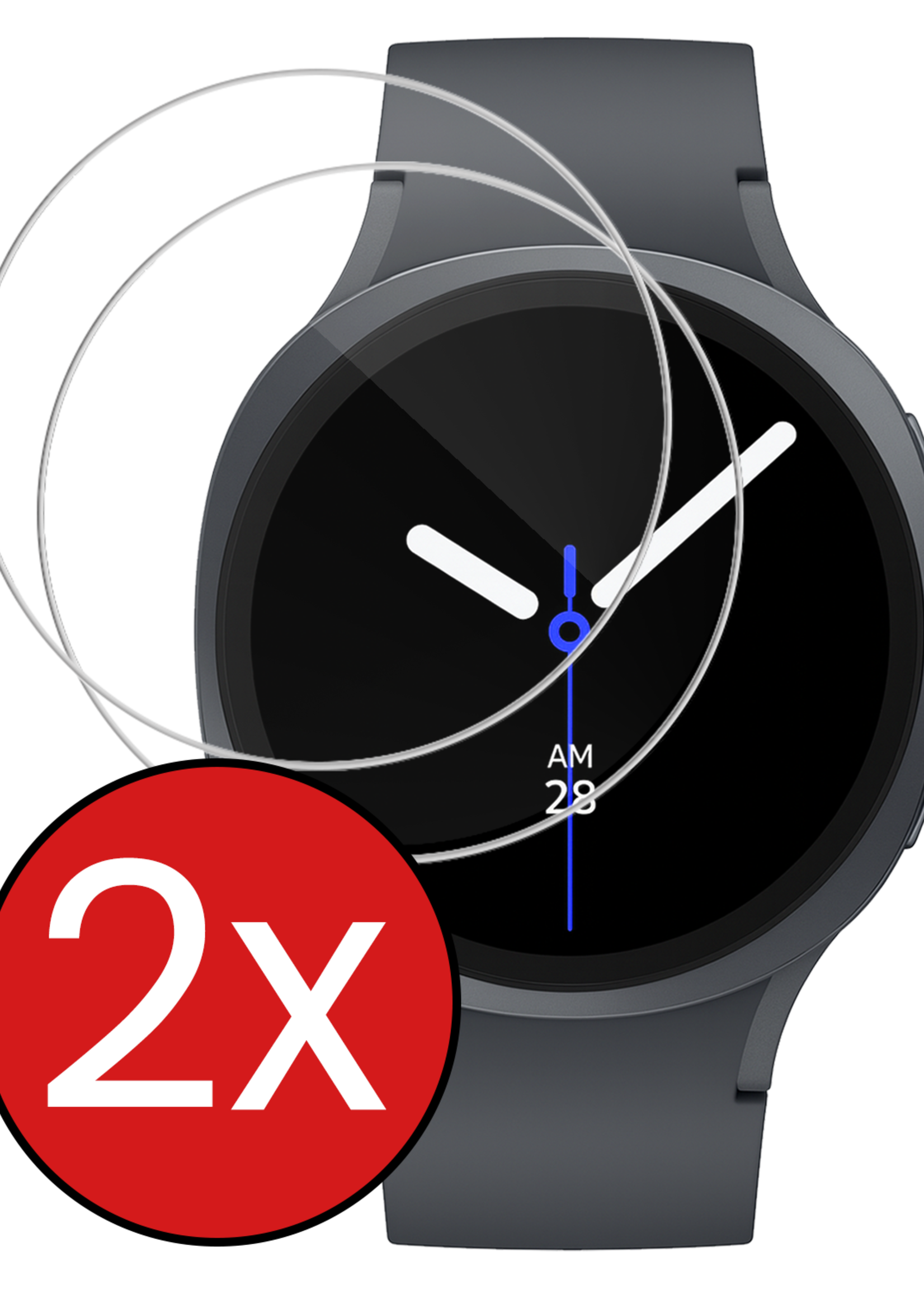 BTH BTH Samsung Galaxy Watch 8 (44 mm) Screenprotector - 2 PACK