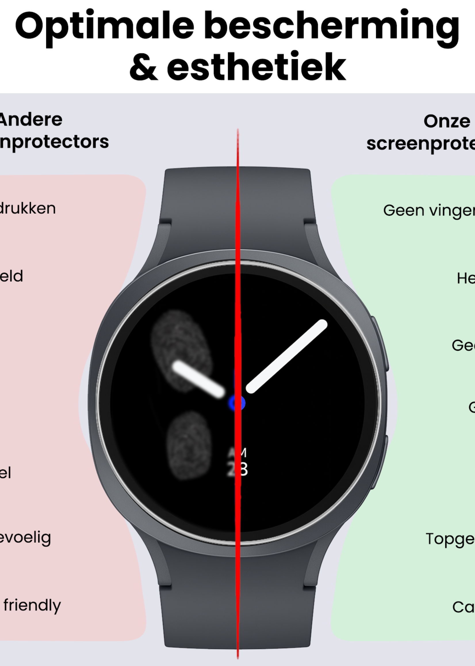 BTH BTH Samsung Galaxy Watch 8 (44 mm) Screenprotector - 2 PACK