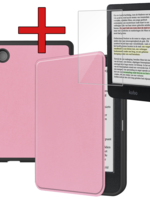 BTH BTH Kobo Clara Colour Hoesje Met Screenprotector - Roze