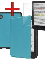 BTH BTH Kobo Clara Colour Hoesje Met Screenprotector - Turquoise